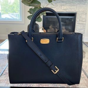 Michael Kors Kellen Medium Leather Satchel